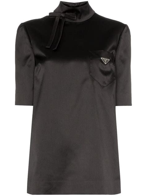 prada sport blouse|Prada nylon scoop neck top.